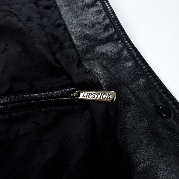 VINTAGE Wilsons Maxima 100% Genuine Leather Jacket Dad Coat Medium Black 90s Y2k - Picture 8 of 10